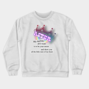 Aster-rainbow with quot Crewneck Sweatshirt